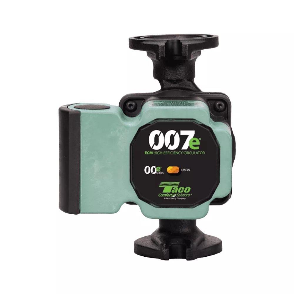 Taco 007E-2F2 High-Efficiency Cast Iron Circulator w/ IFC, Standard Flange (120v, 60Hz, 1 PH)