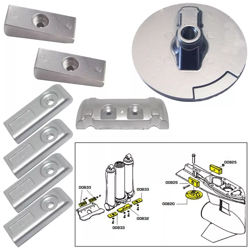 Tecnoseal Anode Kit w/Hardware - Mercury Verado 6 - Magnesium [20816MG