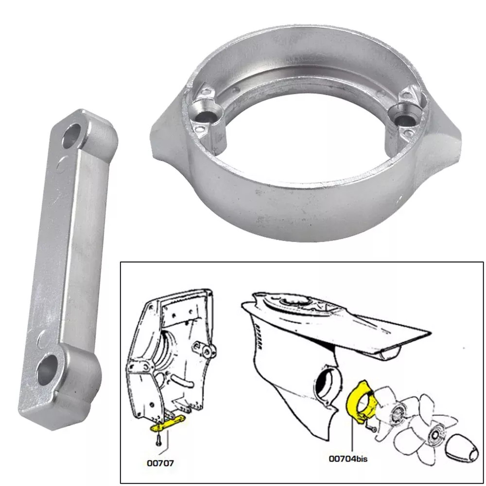 Tecnoseal Anode Kit w/Hardware - Volvo Duo-Prop 280 - Magnesium [20702