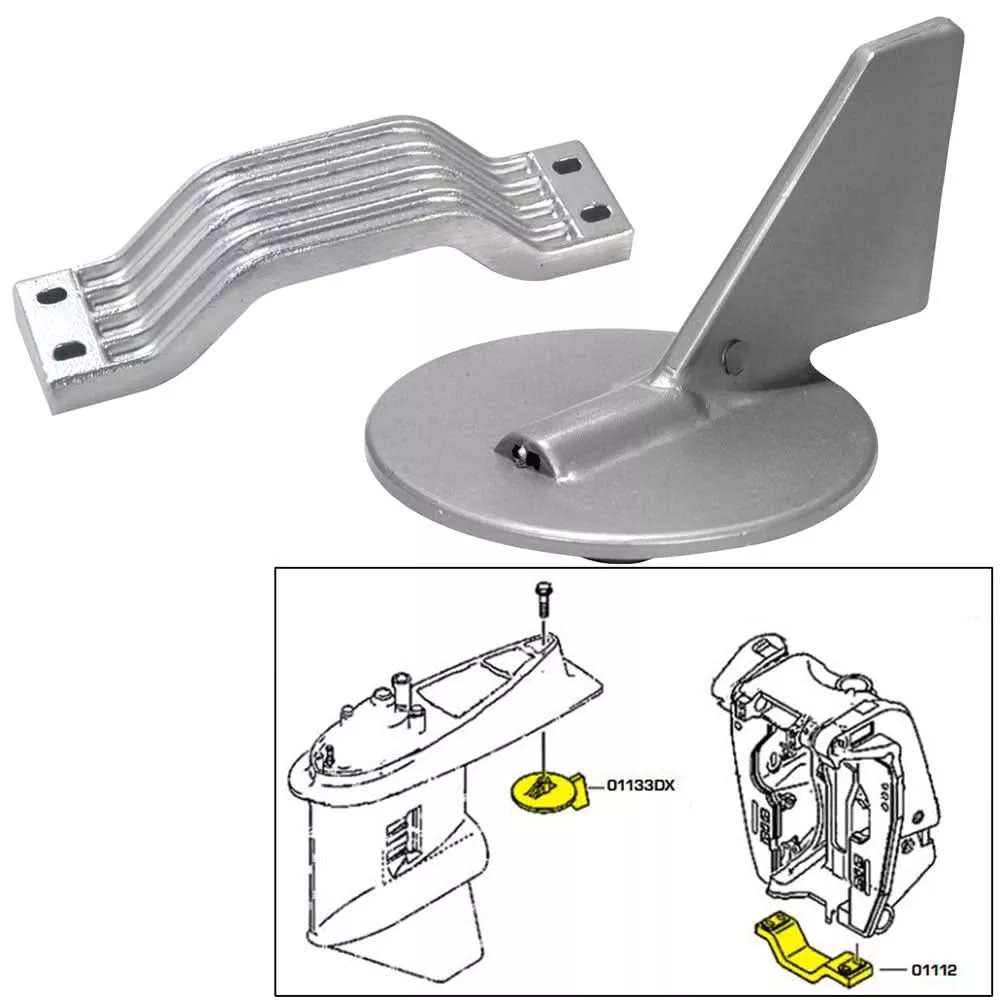 Tecnoseal Anode Kit w/Hardware - Yamaha 150-200HP - Magnesium [21101MG
