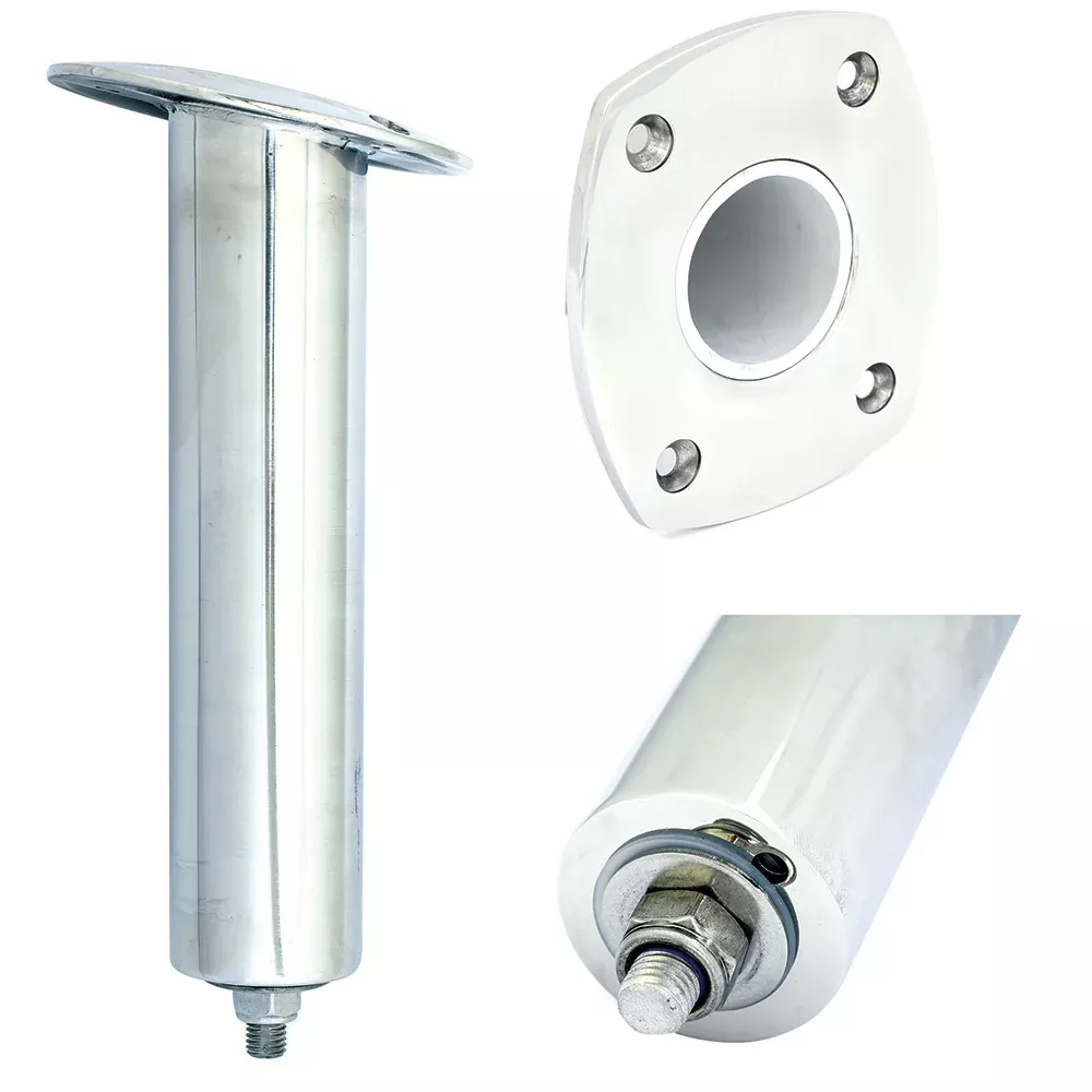 Tigress 4 Hole Extra Long Swivel Rectangular Head Rod Holder - 15 Degr