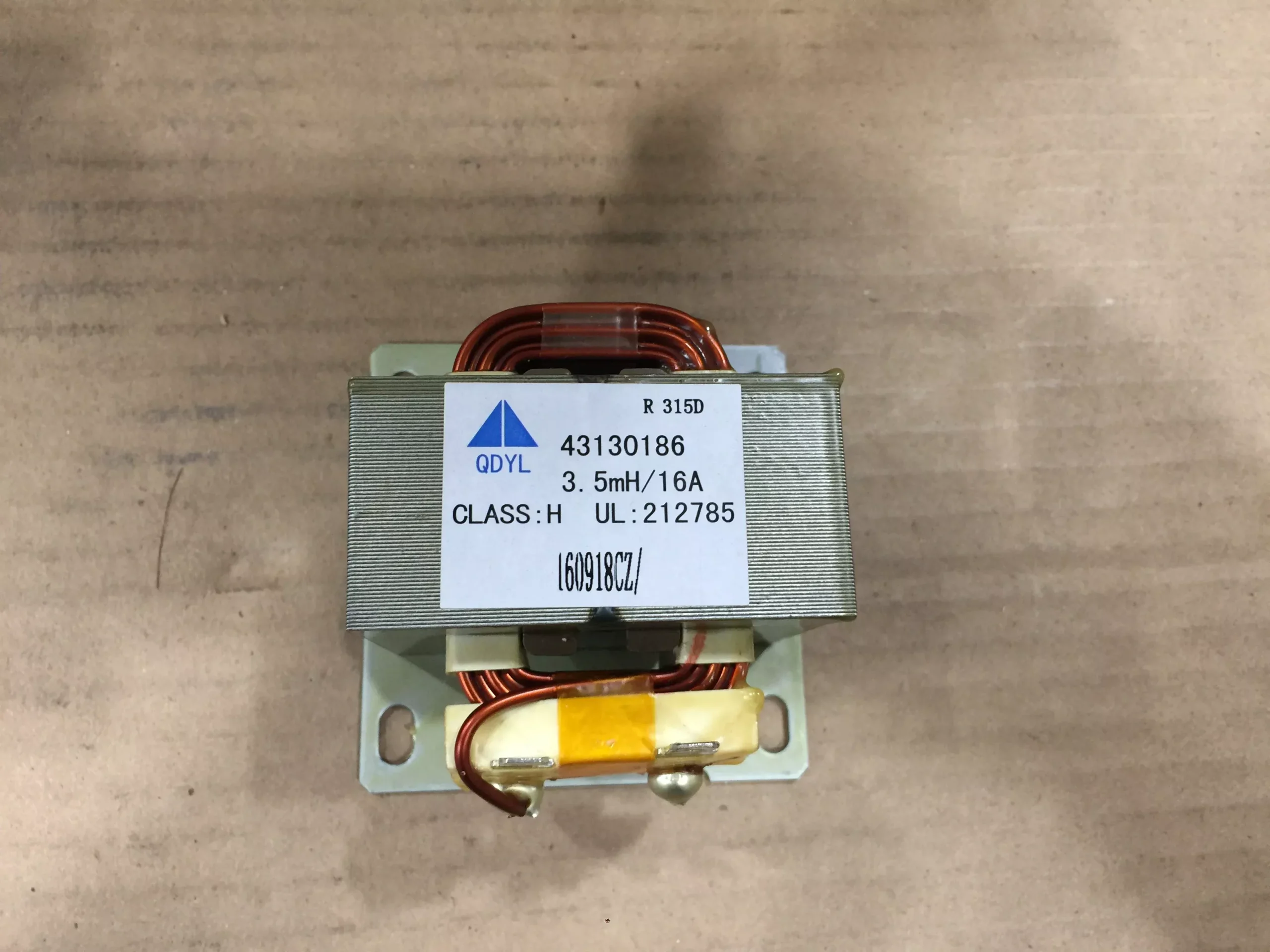 Transformer; Ferrite Inductor Class H, 3.5MH/16A
