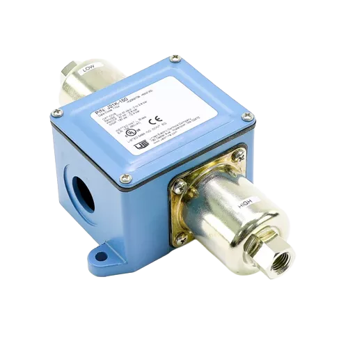 United Electric J21K-150 Differential Pressure Switch, 0–40 PSI Adjustable Range, SPDT, NEMA 4 Enclosure