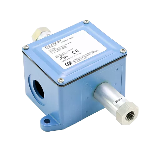 United Electric J21K-357 Differential Pressure Switch, 0–70 PSI Adjustable Range, SPDT, NEMA 4 Enclosure