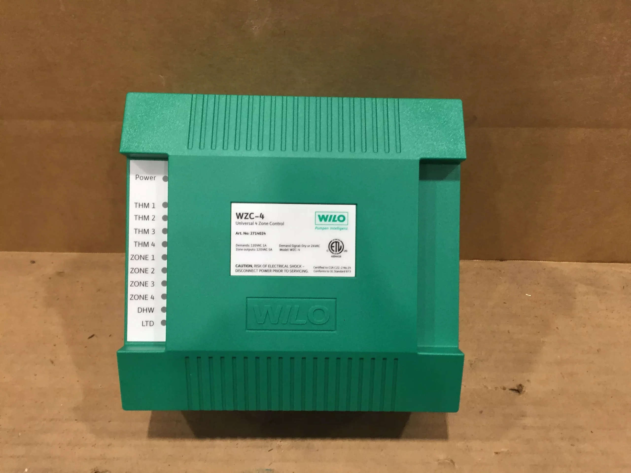 Universal 4 Zone Control Relay; 120VAC, 2400 Watts