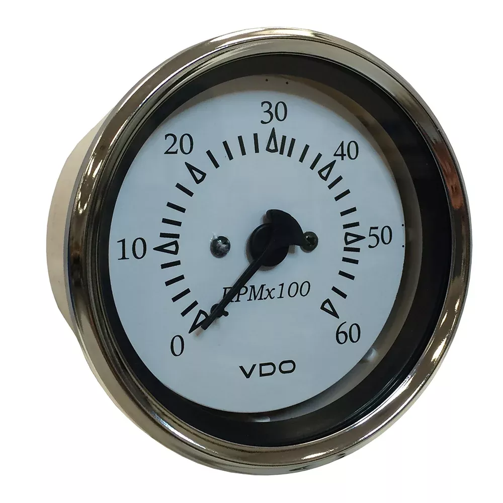 VDO Cockpit Marine 85MM (3-3/8") Sterndrive Tachometer - White Dial/Ch