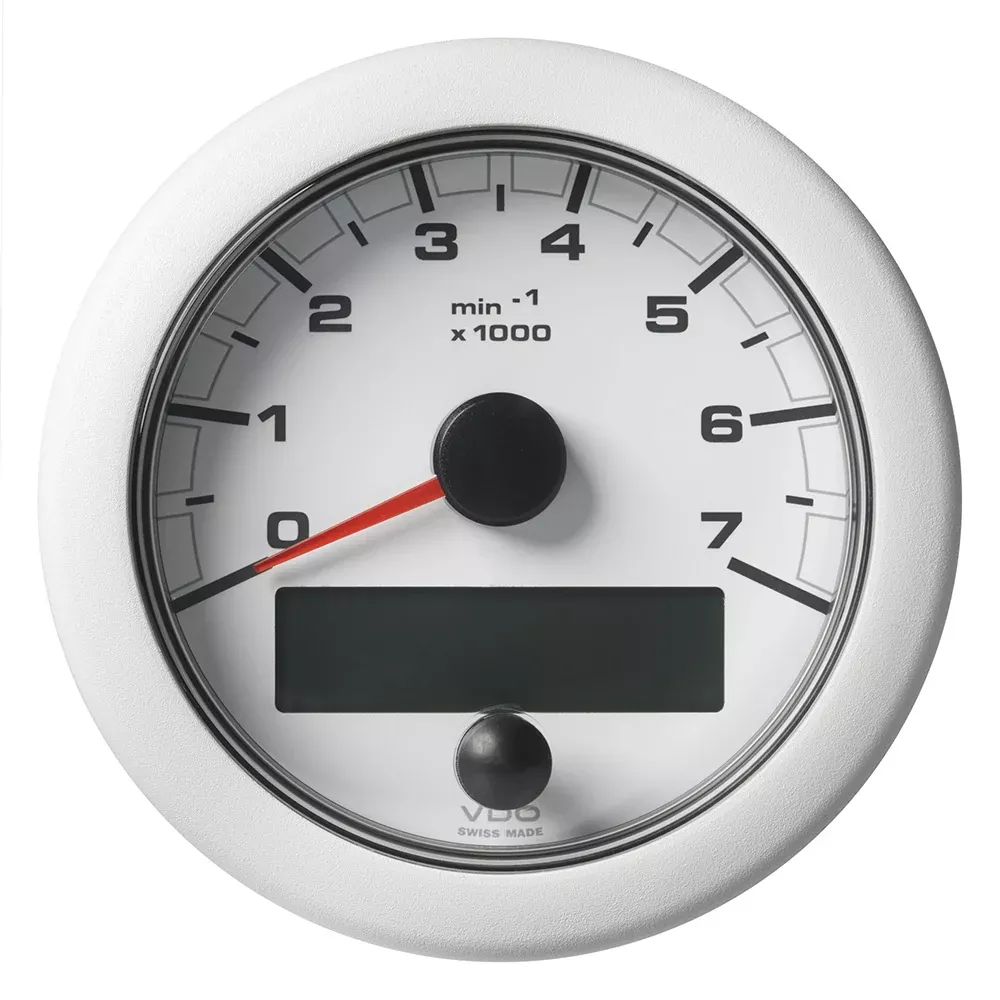 Veratron 338 85MM OceanLink NMEA 2000 Tachometer 7000 RPM White Dial Bezel A2C1065820001