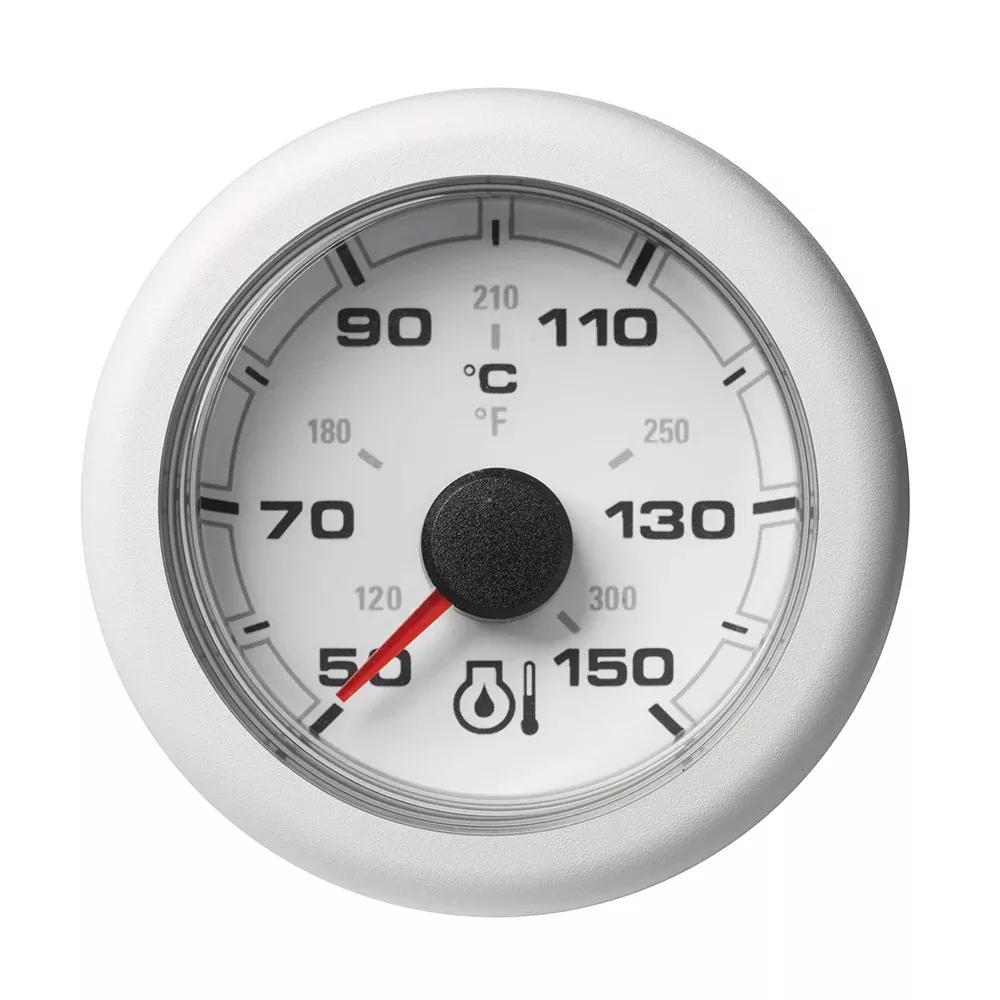 Veratron 52MM 2116 OceanLink Engine Oil Temperature 150C300F White Dial Bezel A2C1065860001