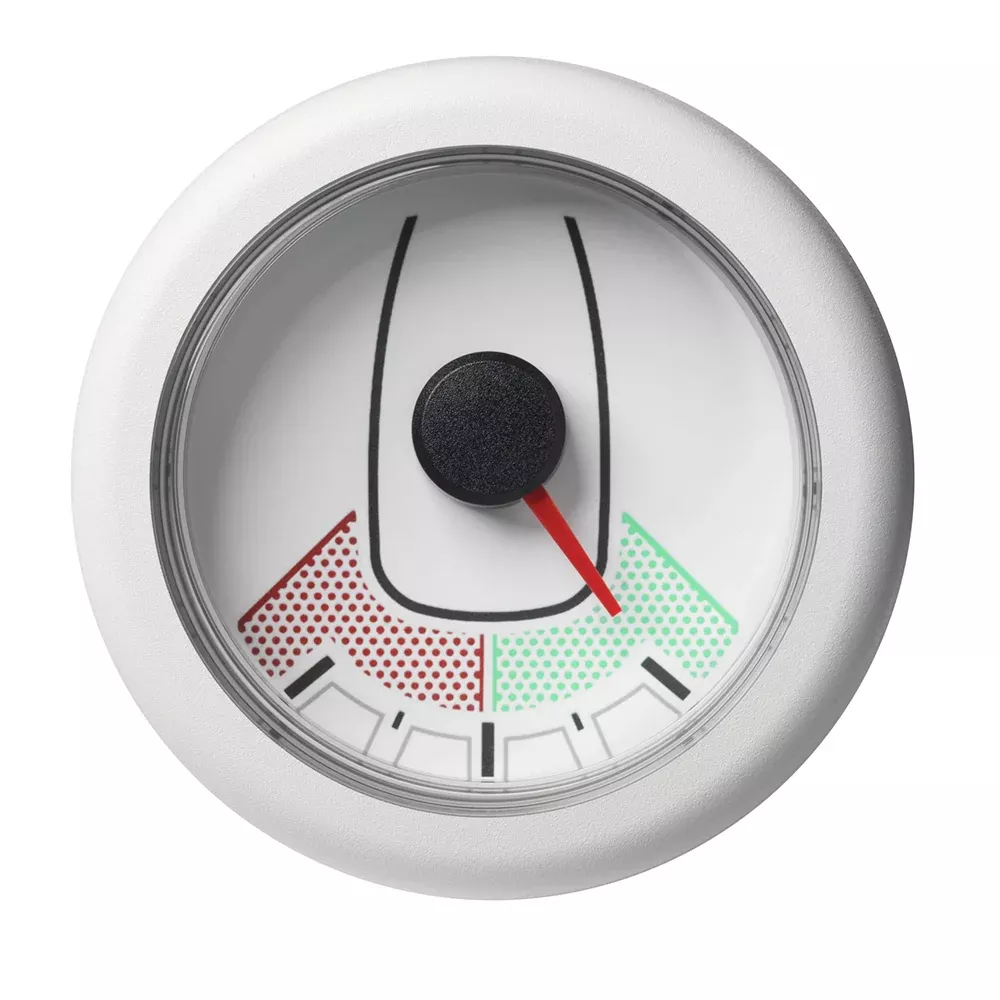 Veratron 52MM 2116 OceanLink Rudder Angle Gauge LeftRight White Dial Bezel A2C1066090001