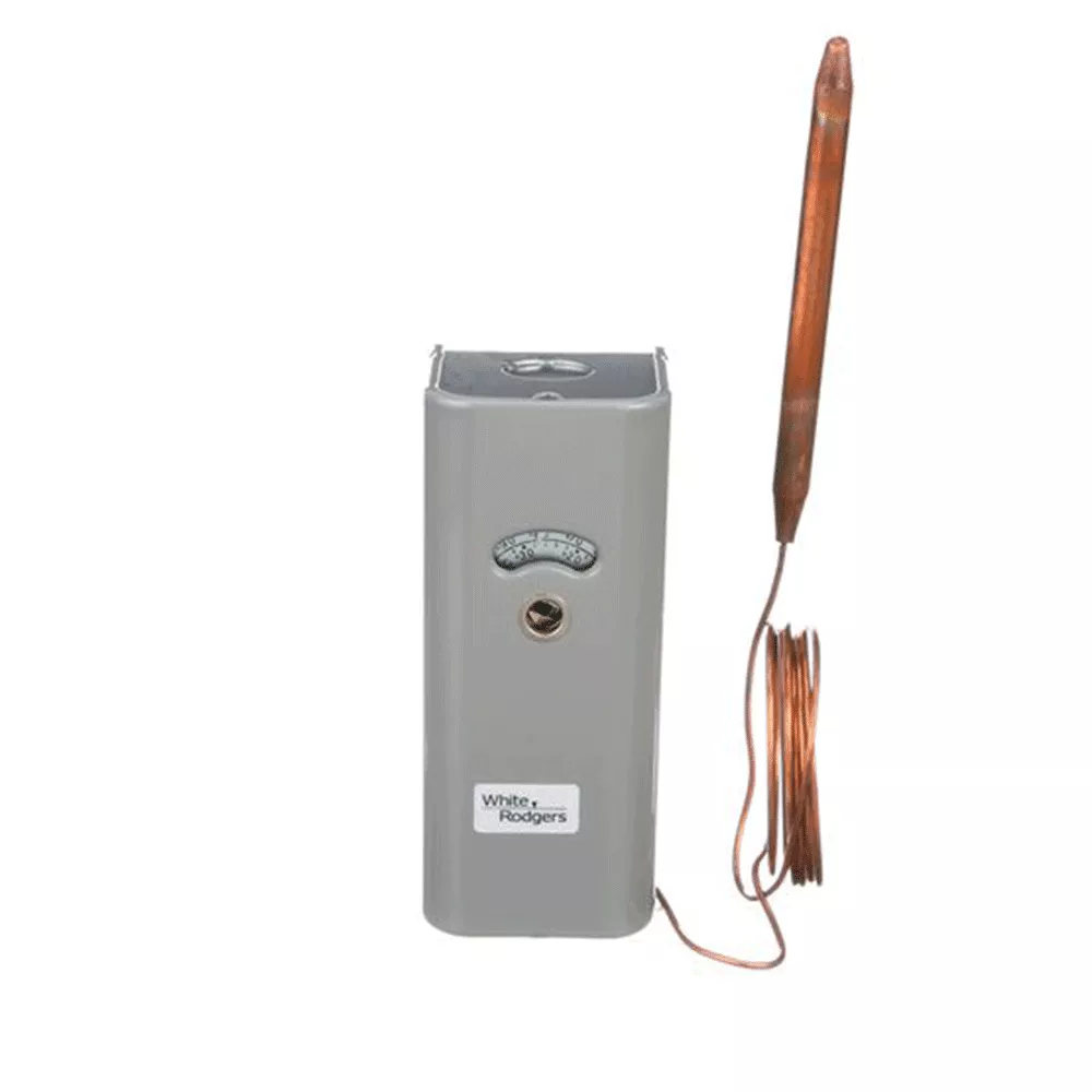 White-Rodgers 1687-9 Refrigeration Temperature Controller, 8ft Capillary