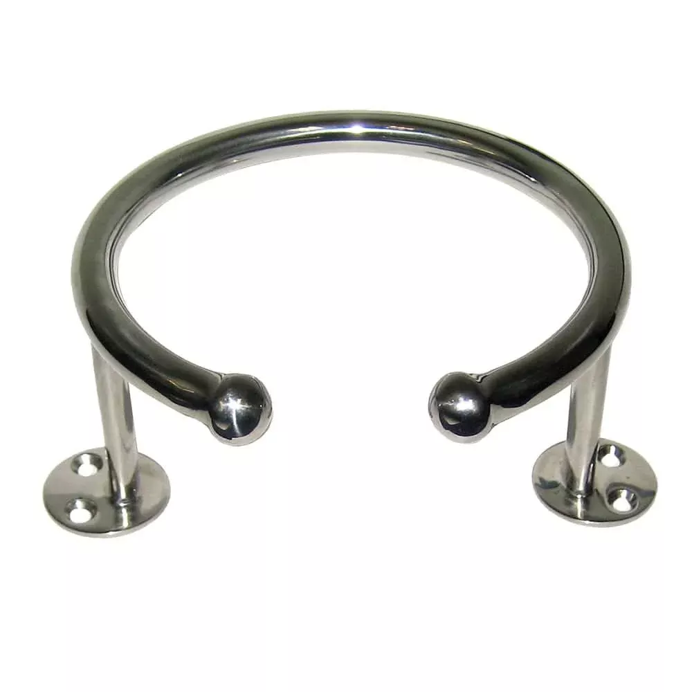 Whitecap Top Mount Ring SS Cup Holder - 1-Drink - Base Mount [S-3516]