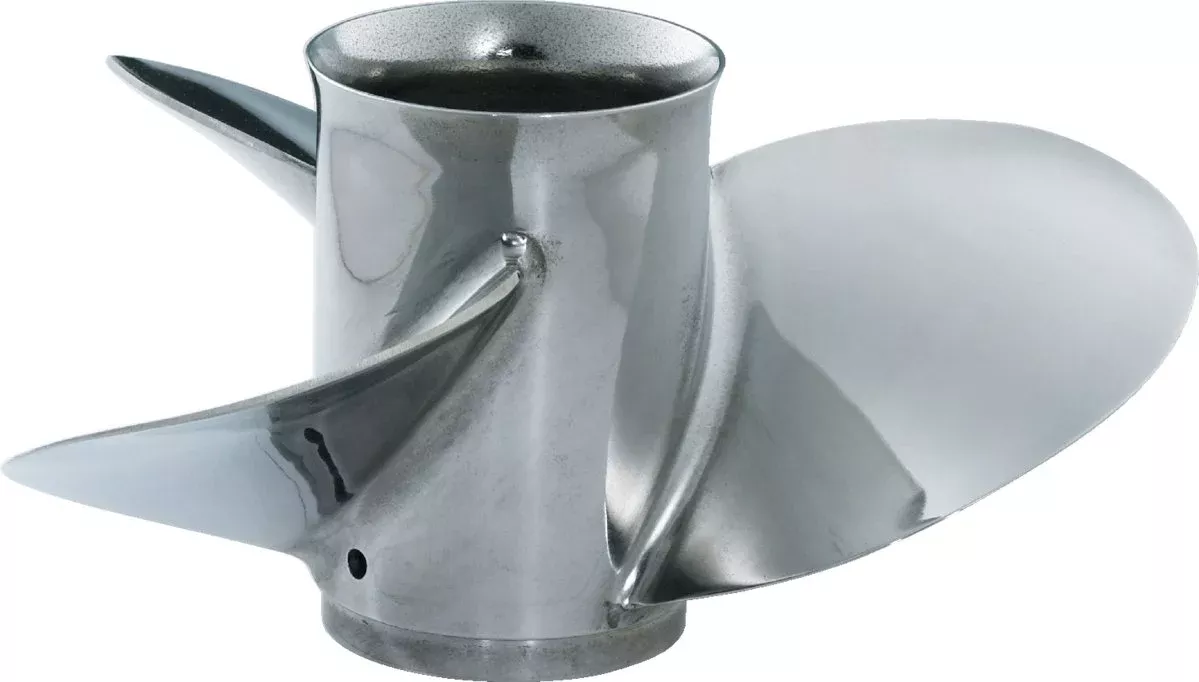 Yamaha - G Series Turbo Pontoon 1 Stainless Steel Propeller - 3 Blade