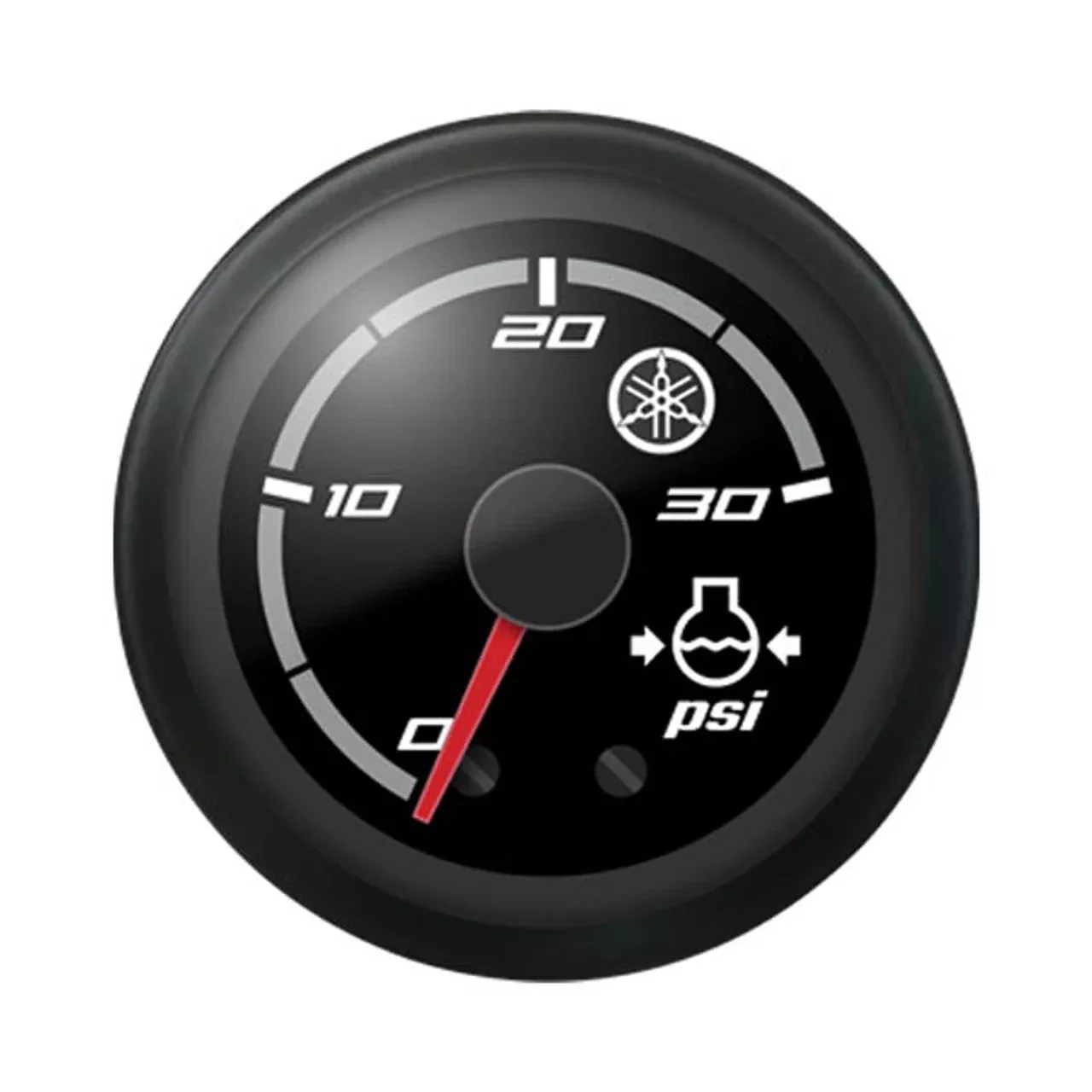 Yamaha Water Pressure Gauge Black Bezel Classic Black Face