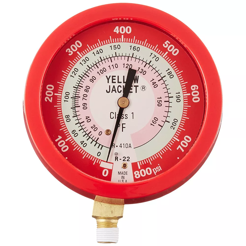 Yellow Jacket 49515 3-1/2in Liquid-Filled Pressure Gauge