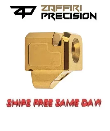 Zaffiri Precision Blowhole Compensator for Glock 9mm, Gold # ZP.COMP.G